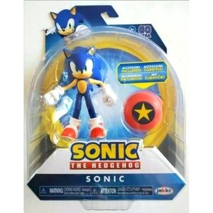 BNWT Jakks Sonic The Hedgehog - Sonic Action Figure 4" Toy